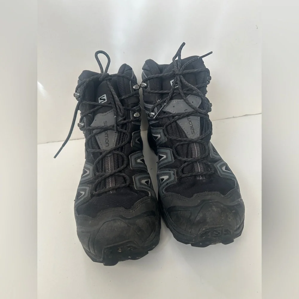Salomon X Ultra 3 Mid GTX Mens Boots Size 10.5 Black Lace Up 398674 Hiking Shoes